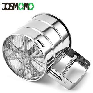 JOSMOMO Chất lượng cao Rây cốc Rây lưới Bột Bột sàng Công cụ làm bánh màn hình bằng thép không gỉ