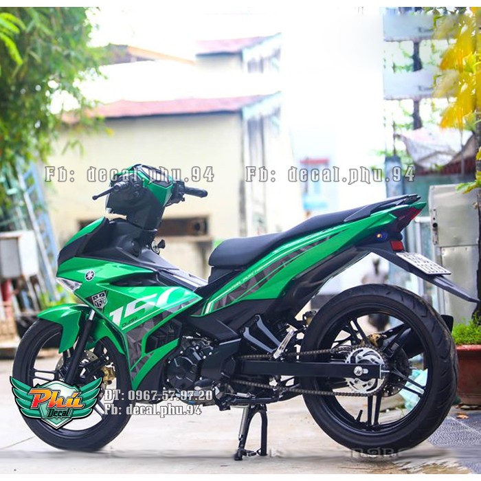 Tem rời Exciter 150 Y15 ZR xanh lá (V)