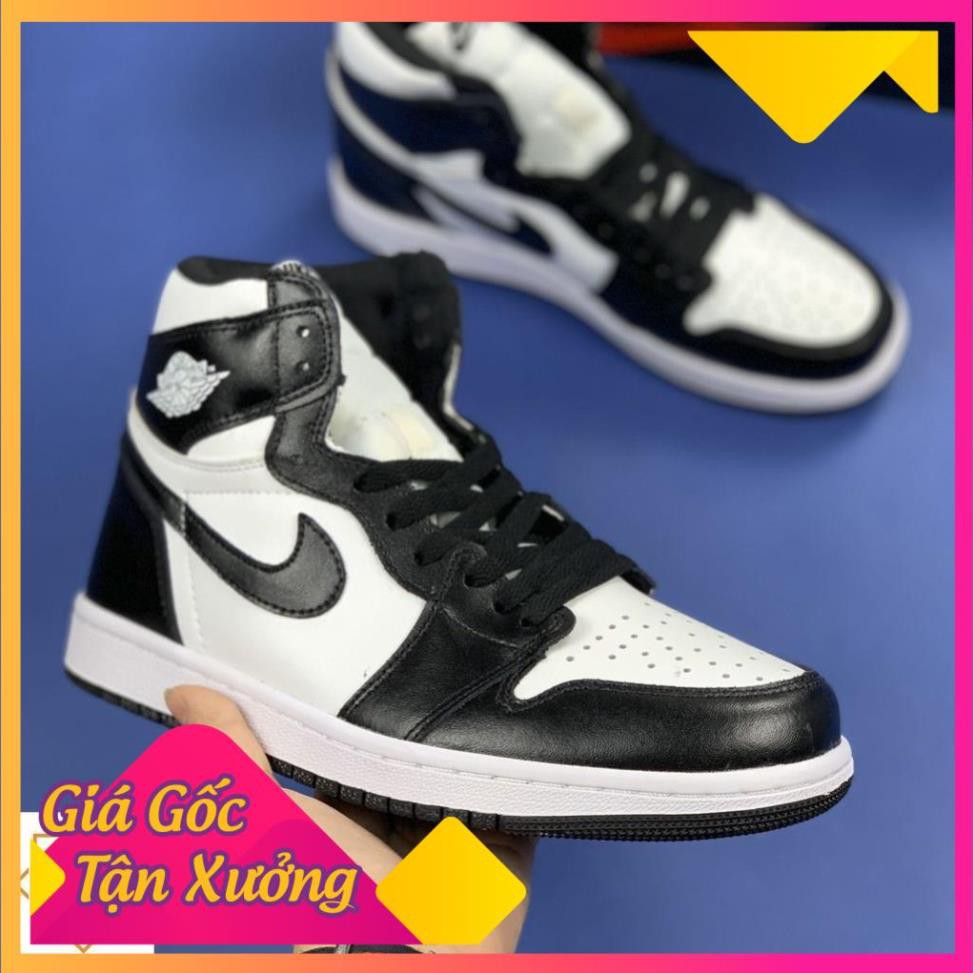 ❤️JordanPanda❤️[ FREESHIP –BẢO HÀNH 1 NĂM] GIÀY SNEAKER NAM NỮ JORDAN CAO CỔ ĐEN TRẮNG HOT TREND