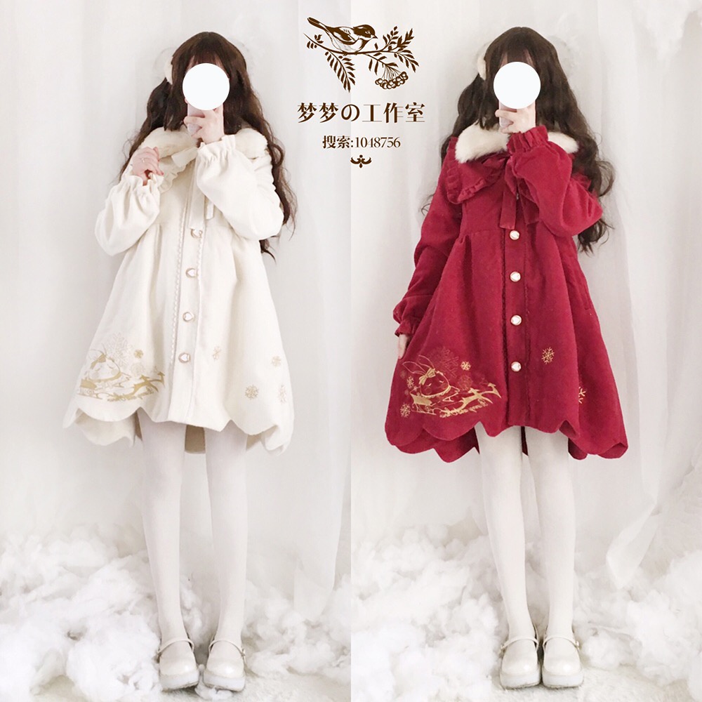 Áo khoác dạ lolita hàng thiết kế