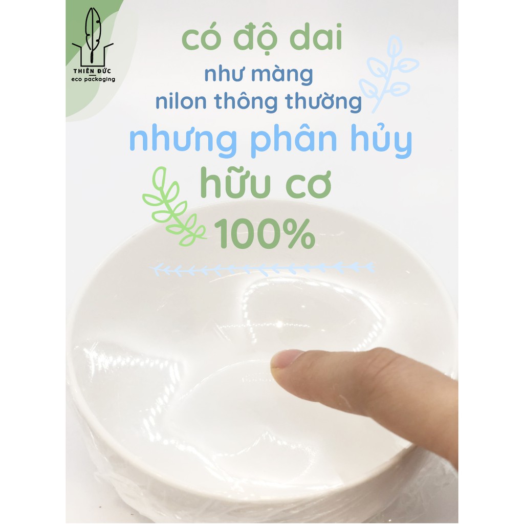 MÀNG BỌC THỰC PHẨM TỪ TINH BỘT NGÔ ANECO PHÂN HỦY 100% Ko để lại vi nhựa - 1 CUỘN KHỔ 30 CM X DÀI 30 MÉT