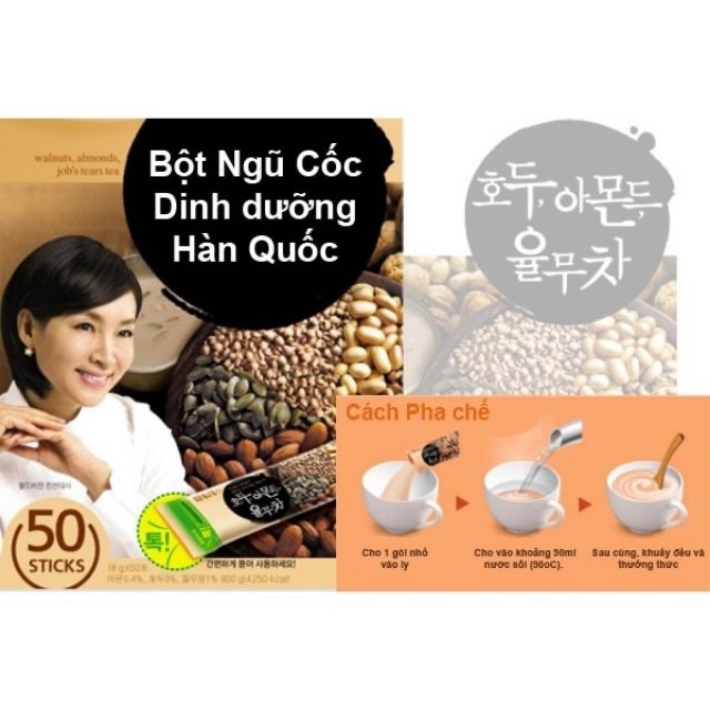 😋 NGŨ CỐC DINH DƯỠNG HÀN QUỐC HỘP 50 GÓI (Date mới nhất 2022)