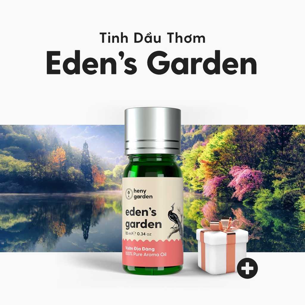 Tinh Dầu Phối Hương Edens Garden (Hoa) Xông Thơm Phòng, Làm Nến Thơm Thiên Nhiên Heny Garden 10mL