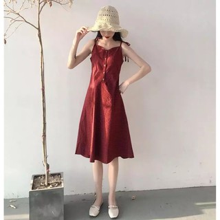Váy hai dây kẻ có ảnh thật