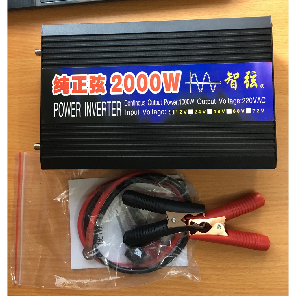 Bộ kích điện 12v - 220v Inverter 2000W Sin chuẩn