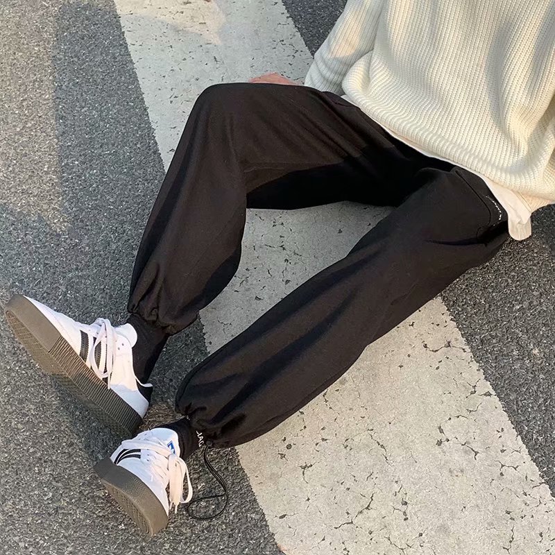 Men's Fashion Simple Design Drawstring Sports Long Pants. M-2Xl