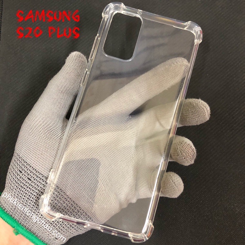 Ốp Lưng Samsung S20 Plus Dẻo Trong Suốt Chống Sốc Có Gù Bảo Vệ 4 Gốc