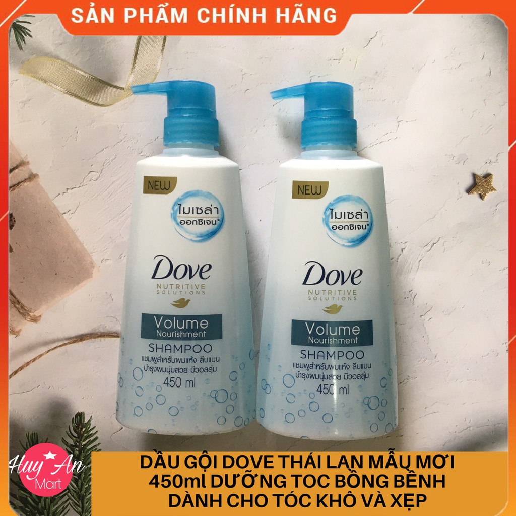 Dầu gội - dầu xả Dove Thái Lan mẫu mới 450ml 💥HÀNG CHÍNH HÃNG💥