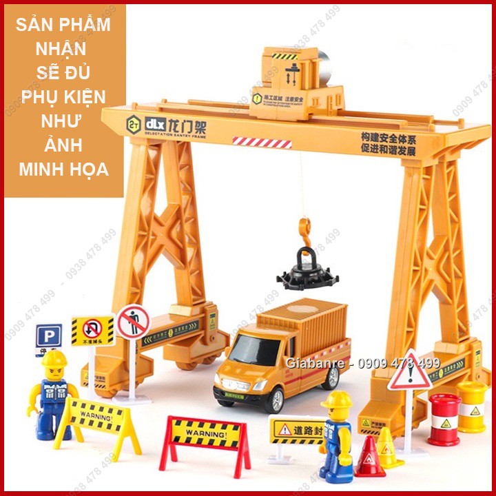 Mô Hình Nhựa Tỉ Lệ 1:50 - Cẩu Tháp Kèm Công Nhân Vật Liệu - 9973.9