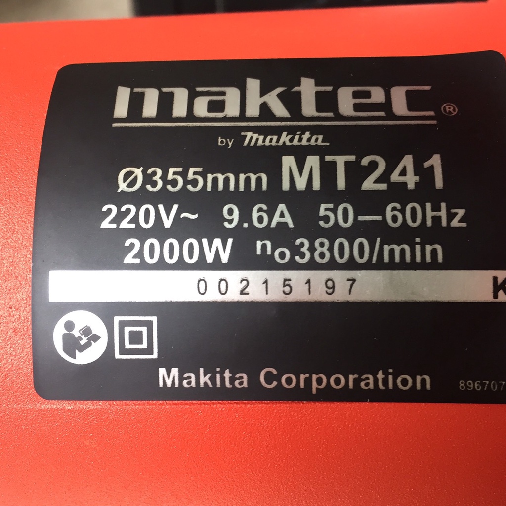 MÁY CẮT SẮT BÀN MAKTEC MT241 CAO CẤP TẶNG KÈM LƯỠI CAO CẤP BẢO HÀNH 12 THÁNG