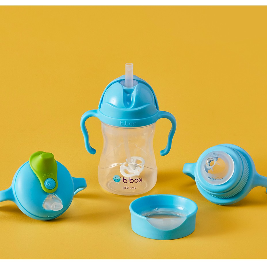 Bộ bình nước B.BOX 4 nắp thay thế tiện dụng cho bé