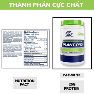PVL PLANT PRO 2lbs 25 lần dùng – Đạm Thực Vật 100% Organic – Dòng Whey Vegan Cao Cấp – Phù Hợp Ăn Chay ( Hủ 840g)