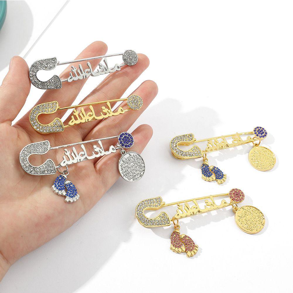 JARRED Trâm Cài Áo Hình Ayatul Kursi Đơn Giản Sang Trọng Thời Trang