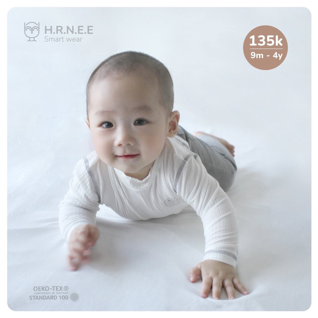 [CHÍNH HÃNG] Áo giữ nhiệt cổ 2cm modal trẻ em Hrnee
