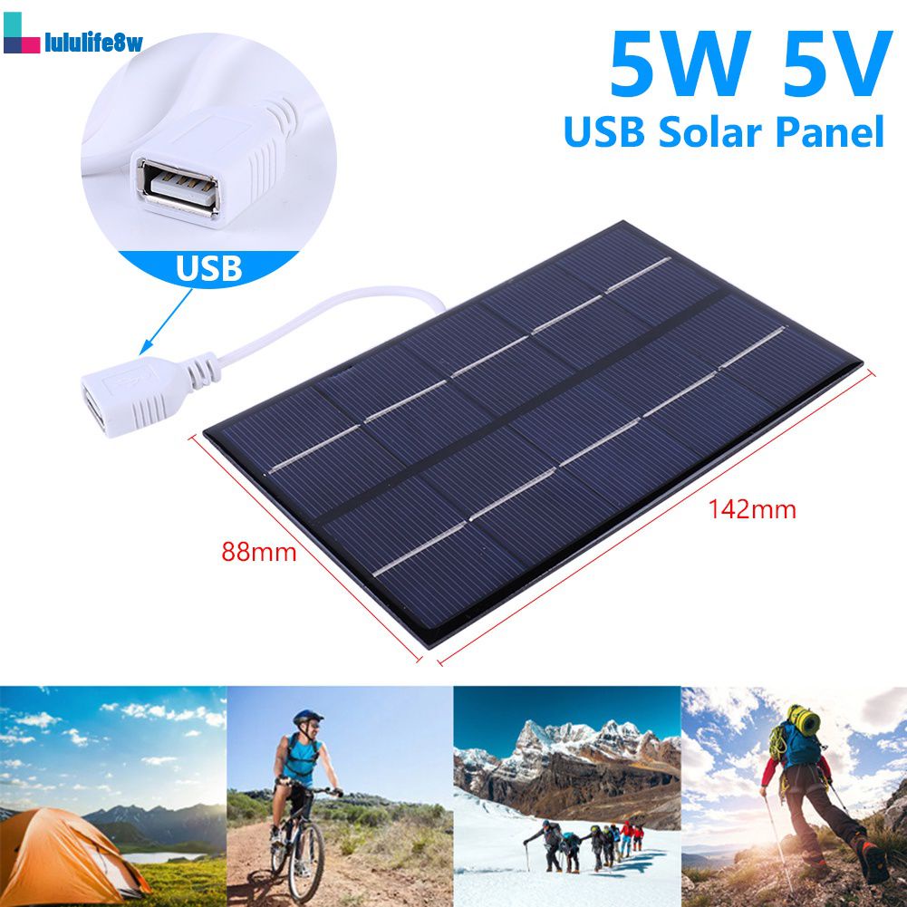 Sb Bảng Điều Khiển Năng Lượng Mặt Trời 5W/3W/1W Loa Di Động Ngoài Trời Lượng Mặt Trời Bộ Dụng Cụ Đầy Đủ Năng Lượng Mặt Trời Sạc Máy Phát Điện dành Cho Pin Sạc Điện Thoại Di Động Lululife8w