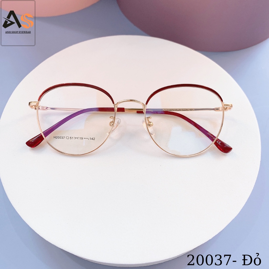 Gọng kính tròn chất liệu kim loại màu sắc đẹp nổi bật bền 20037