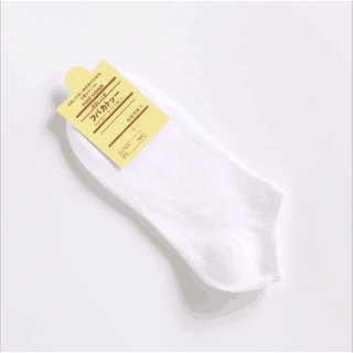 Tất vớ nữ cổ ngắn chất cotton trơn nhiều màu basic
