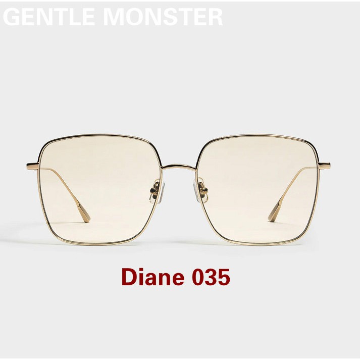Kính Mát Vuông Gọng Kim Loại Màu Bạc DIANE 035-2021