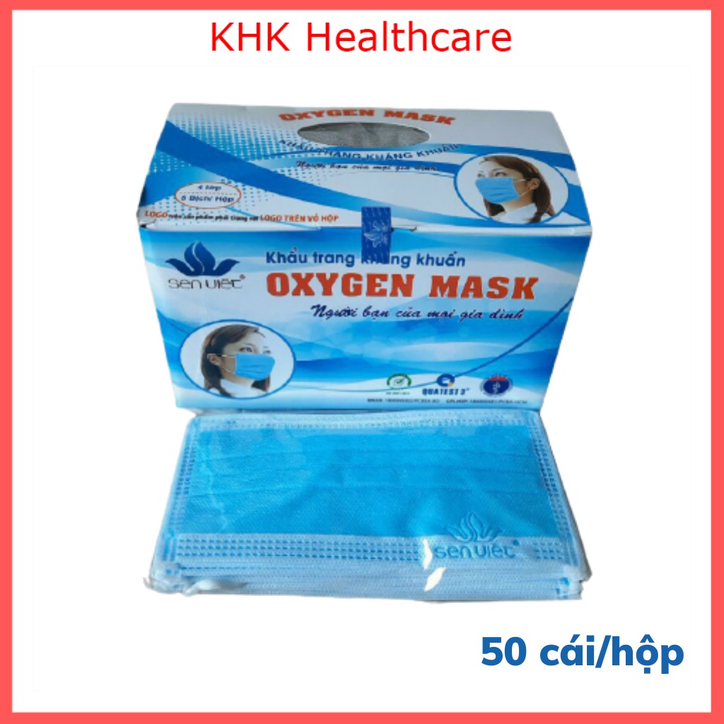 Khẩu trang y tế 4 lớp kháng khuẩn cao cấp Sen Việt OxyGen sản xuất tại Việt Nam