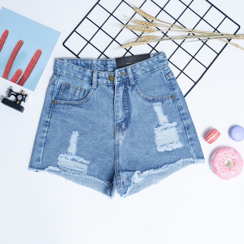 Quần Jeans Rách Lưng Cao Chuẩn Form | BigBuy360 - bigbuy360.vn