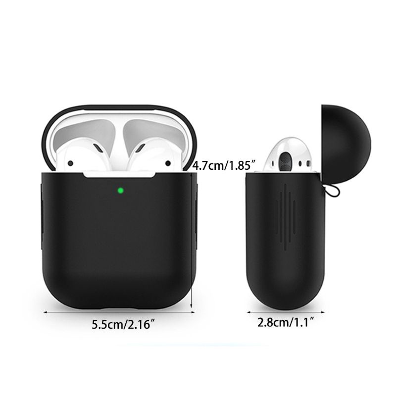 Vỏ Bảo Vệ Hộp Sạc Tai Nghe Airpods 1 / 2 Bằng Silicon Tiện Dụng