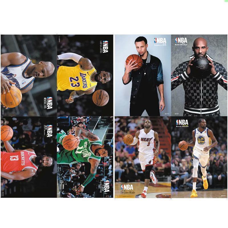 Nba Poster Dán Tường In Hình Cầu Thủ Bóng Rổ Độc Đáo