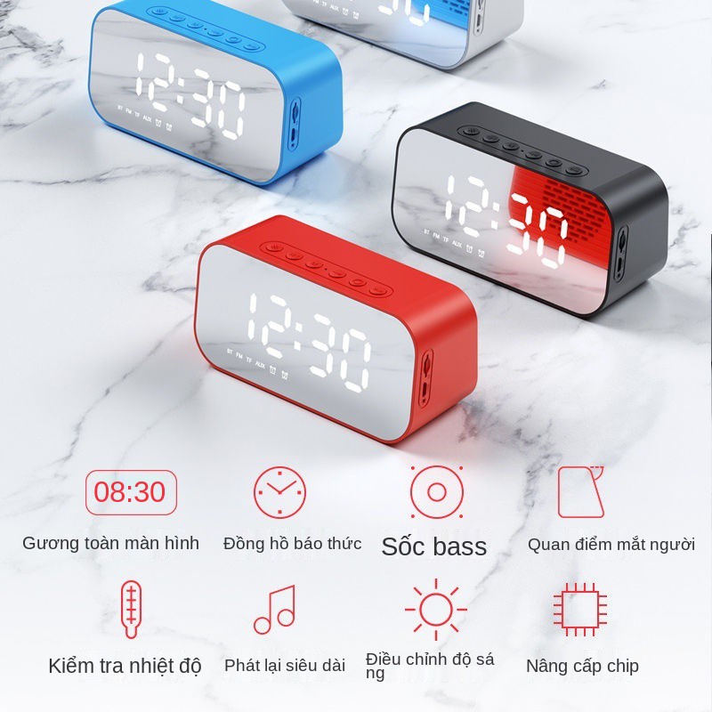 Loa Bluetooth không dây Havit Đồng hồ báo thức Ngoài trời Xe hơi Mini siêu trầm âm lượng lớn di động