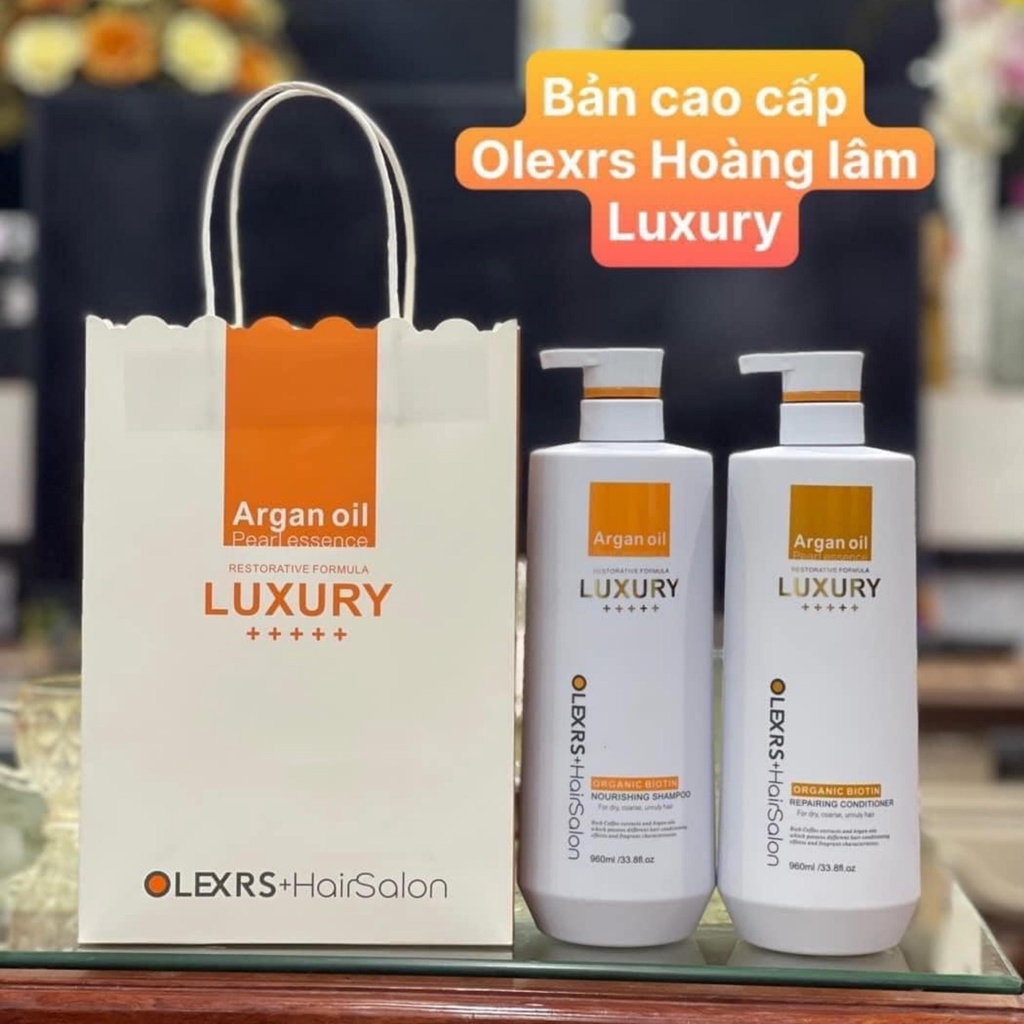 Dầu gội đầu XuanDao dầu gội cặp Olexrs Luxury phục hồi tóc hư tổn, chống rụng tóc, kích mọc tóc, hương thơm lâu