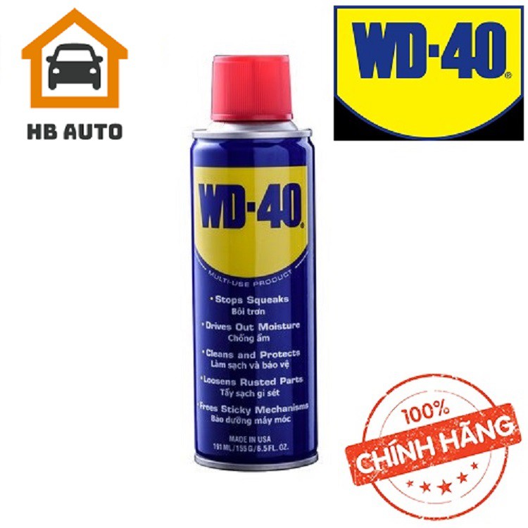 Chai xịt Bôi trơn Làm sạch Thẩm thấu Chống ẩm WD-40 Multi-Use Product 191ml