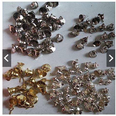 10 chuông trụ size 10-12-14mm làm trang sức, trang trí handmade