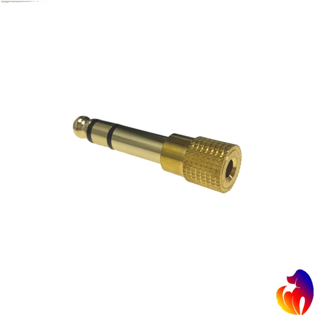 Dây Cáp Chuyển Đổi Âm Thanh 3 Pin Trs 6.5mm 3.5mm Đầu Cái 6.5 3.5 Aux Mạ Vàng