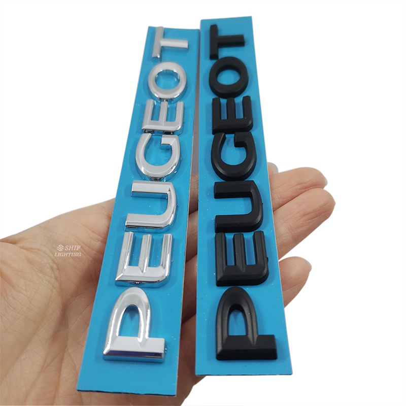 1 Miếng Dán Logo Bằng ABS Trang Trí Cho Xe Hơi PEUGEOT