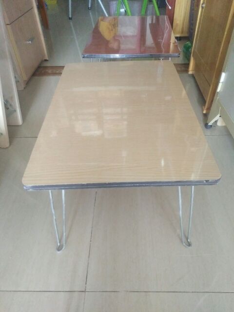 Bàn xếp vân gỗ chân sắt 40*60*30 | BigBuy360 - bigbuy360.vn