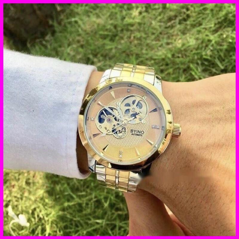 [ ĐỒNG HỒ NAM CAO CẤP ] ĐỒNG HỒ BYINO CƠ LỘ MÁY CHÍNH HÃNG CAO CẤP (TẶNG KÈM HỘP) | BigBuy360 - bigbuy360.vn