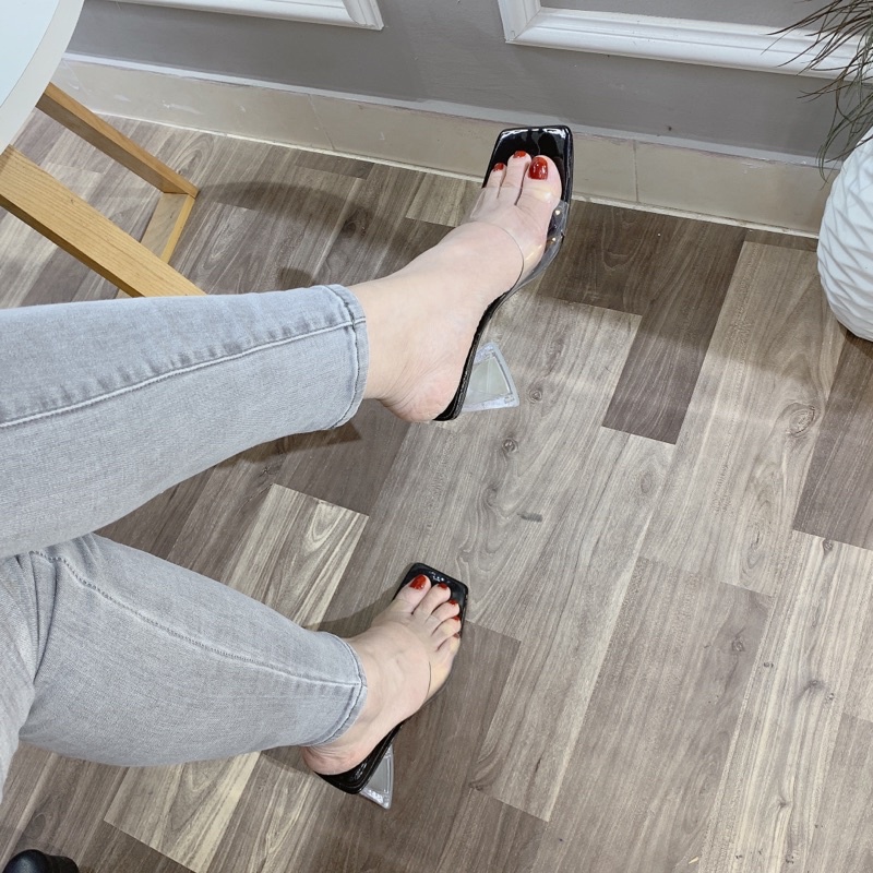 ❤️ HÀNG CÓ SẴN❤️Guốc mika gót tâm giác9cm