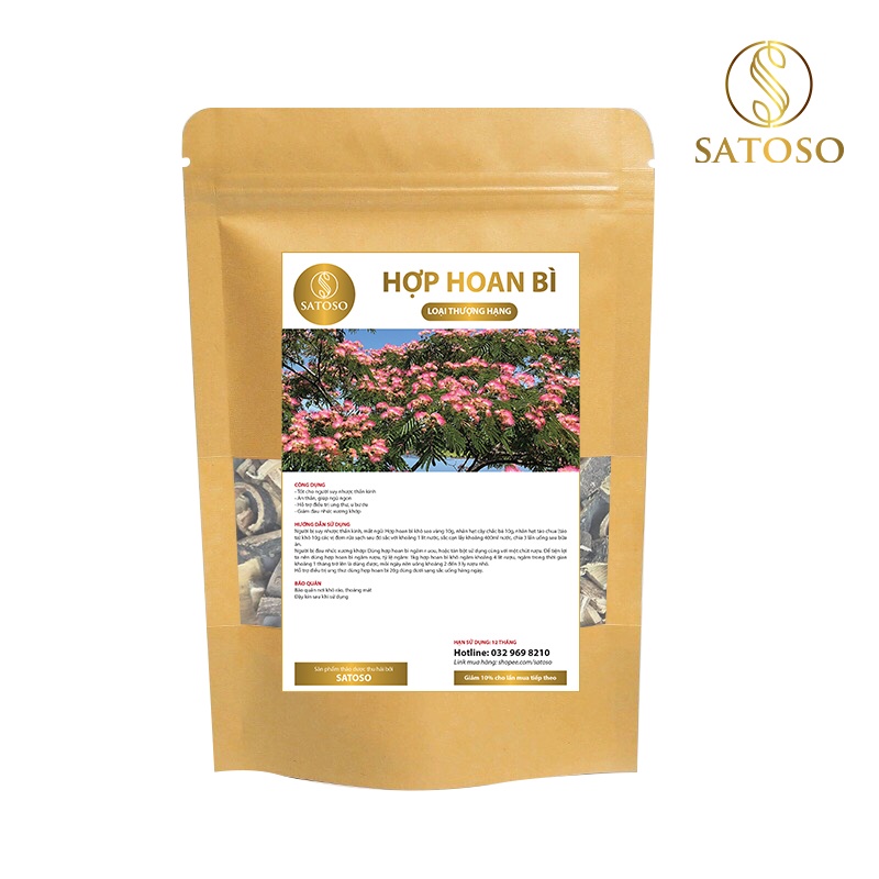 Hợp hoan bì thượng hạng giúp an thần, ngủ ngon SATOSO 1kg SA42