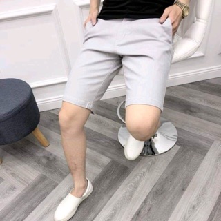 Quần short âu nam xám trắng TAHAMIN
