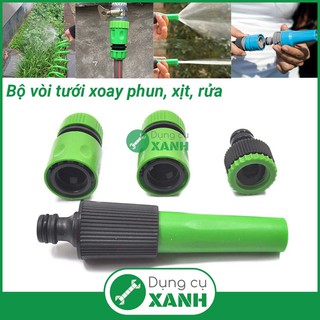 Trọn bộ vòi tưới xoay phun, xịt ,rửa