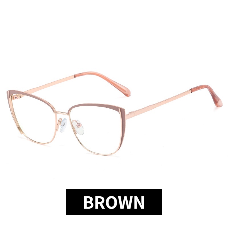 Mắt Kính Gọng Kim Loại Chống Ánh Sáng Xanh Thời Trang Cho Nữ