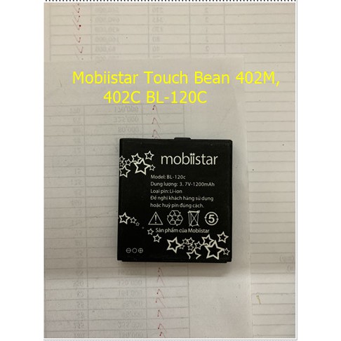 Mobiistar Touch Bean 402M, 402C BL-120C(Zin bóc máy)