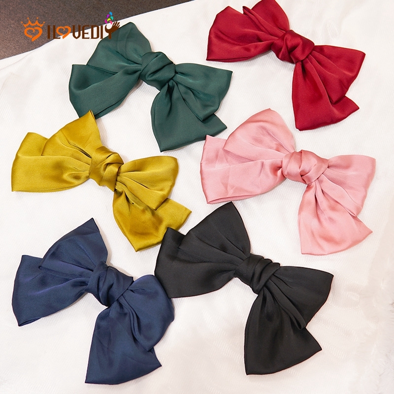 Kẹp Tóc Đính Nơ Lớn Kiểu Hàn Quốc Cho Nữ