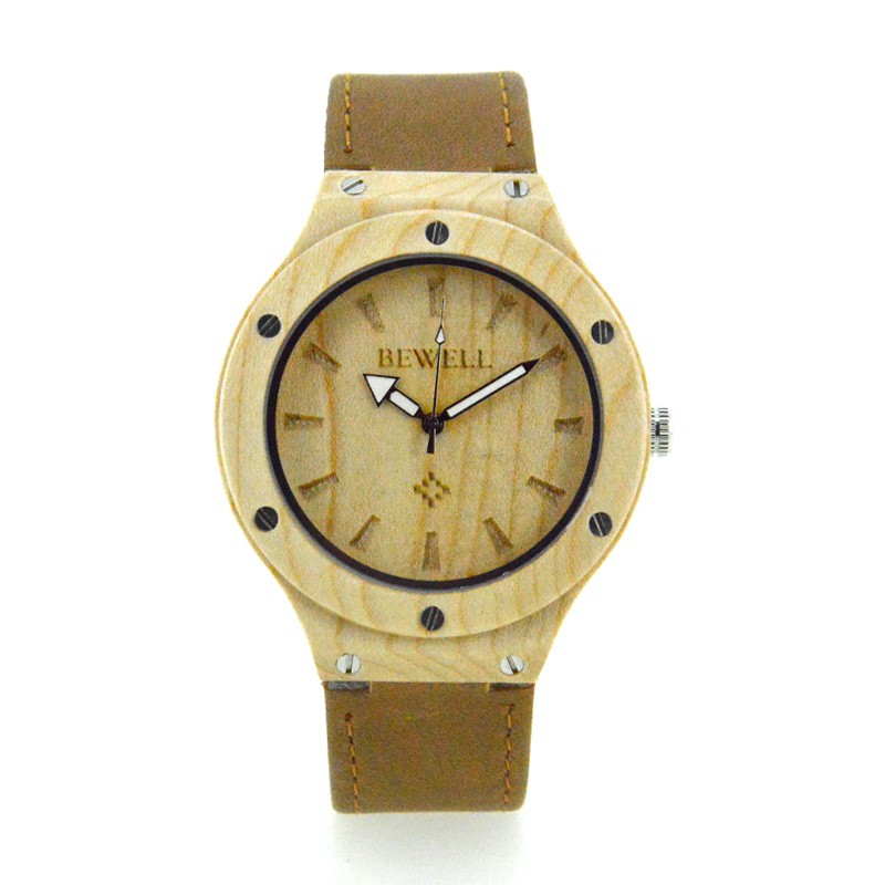 Đồng hồ nam đeo tay bằng gỗ thời trang bewell