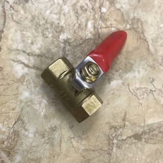 Van khóa đồng hai đầu ren trong 13mm (1/4")