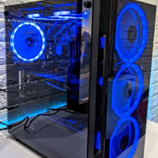 Thùng pc cao cấp i3 9100f + rx570 4gb