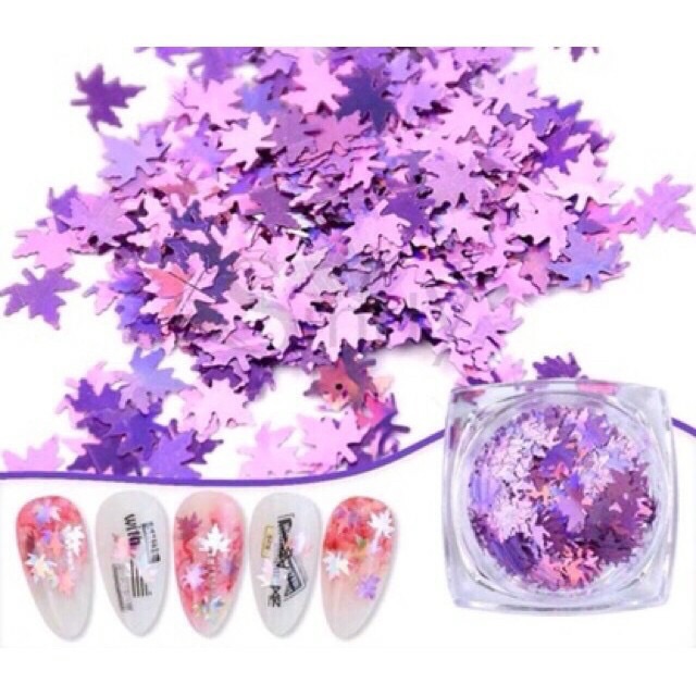 Sét trang trí lá phong Nail