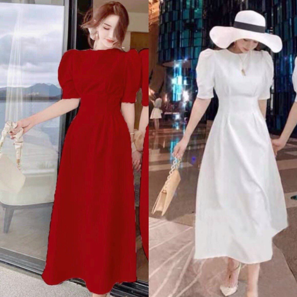 Đầm Đỏ Dự Tiệc AKARA H060 Phù Hợp Dự Tiệc Dạo Phố | BigBuy360 - bigbuy360.vn