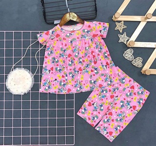 Bộ thun bozip bé gai size đại