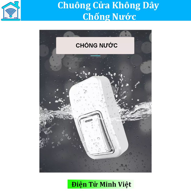 Chuông cửa không dây chống nước, không dùng pin Augreener N1 (Phiên bản nâng cấp)