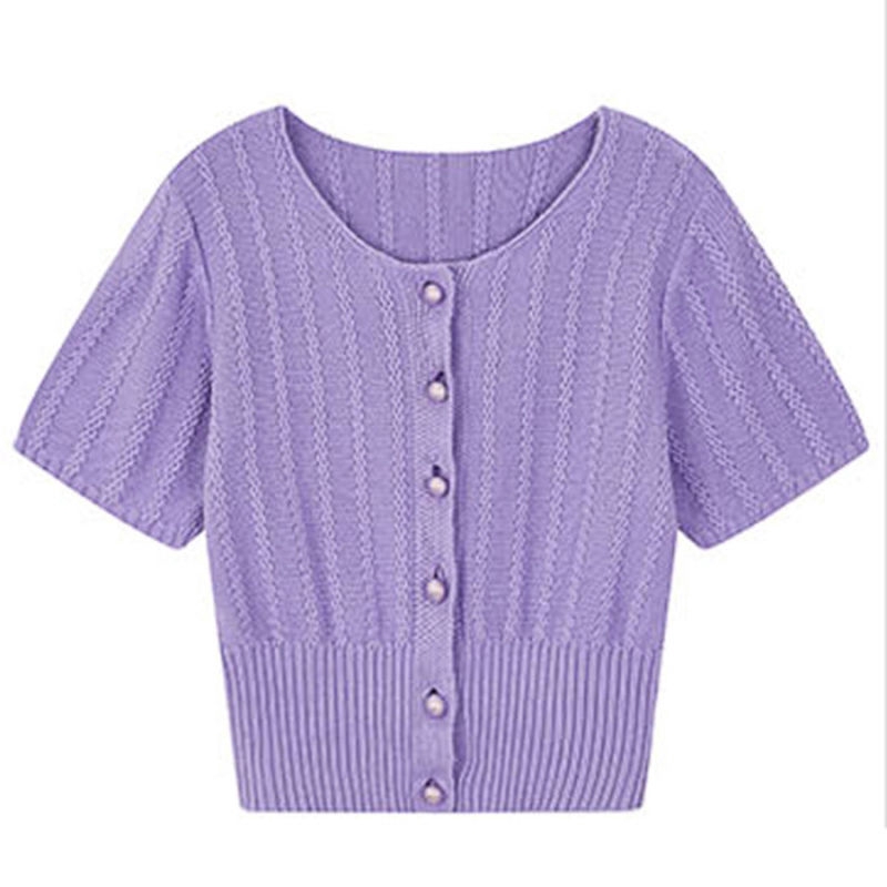 Áo Thun Cardigan Ngắn Tay Thời Trang Mùa Hè Cho Nữ | WebRaoVat - webraovat.net.vn