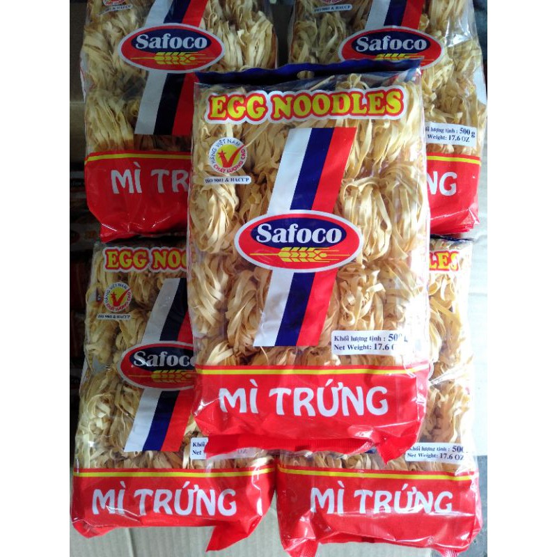 MÌ TRỨNG SAFOCO SỢI LỚN [gói 500g]